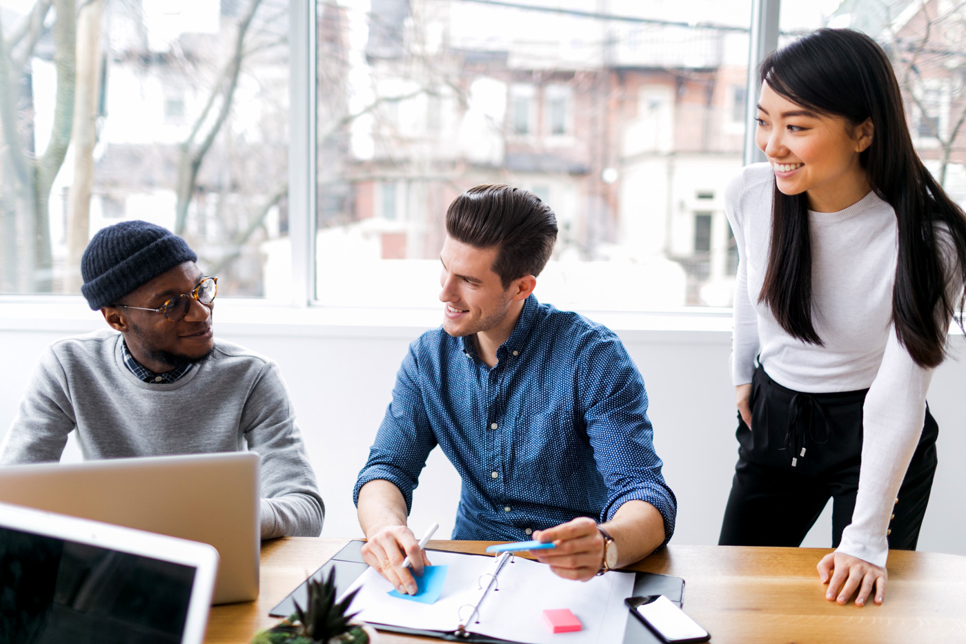 young professionals working in an office